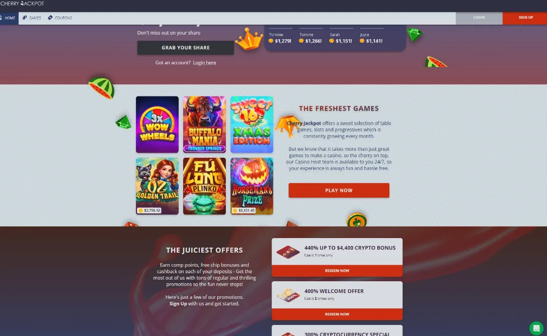 Cherry Jackpot Casino Logo